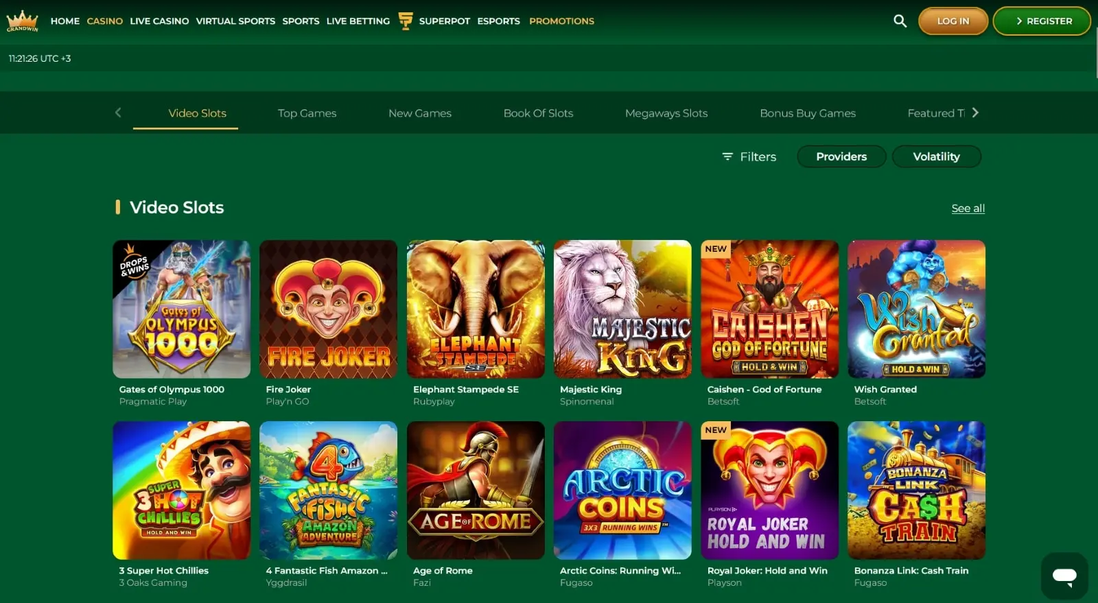 Grandwin casino logo