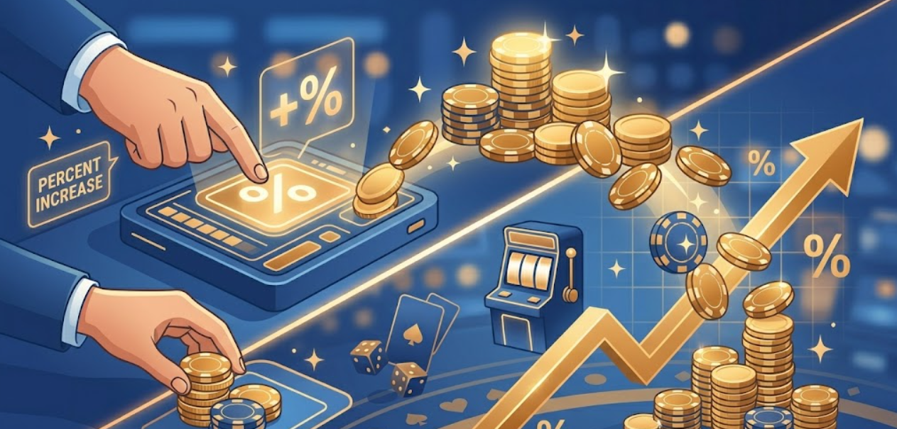 Vkladový bonus – procentuální navýšení prvního vkladu